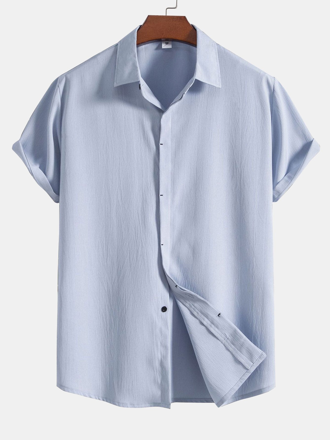 Crinkled Concealed Fly Shirt