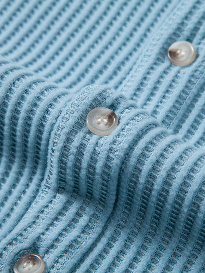 Waffle Button Up Shirt