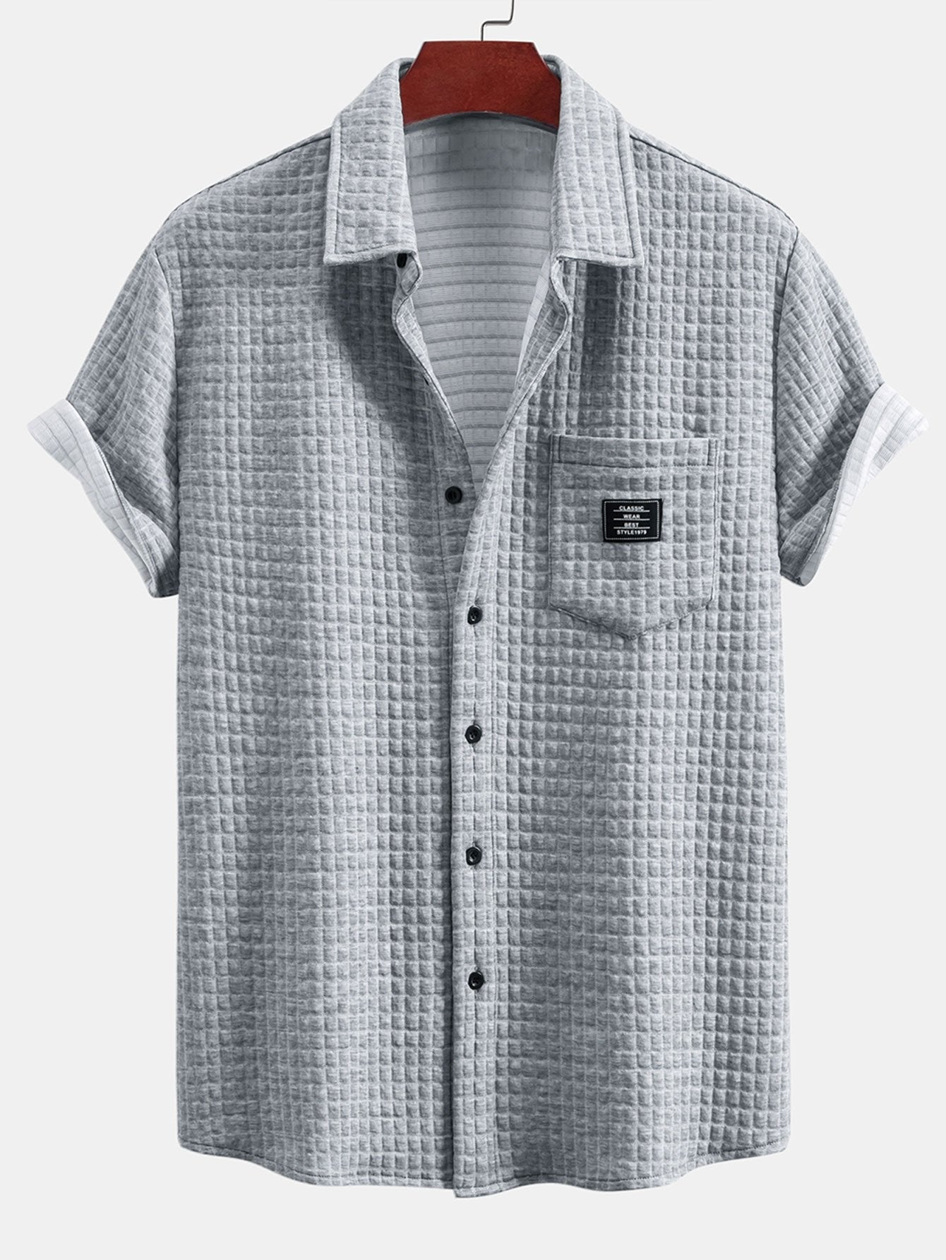 Short Sleeve Waffle Shirt