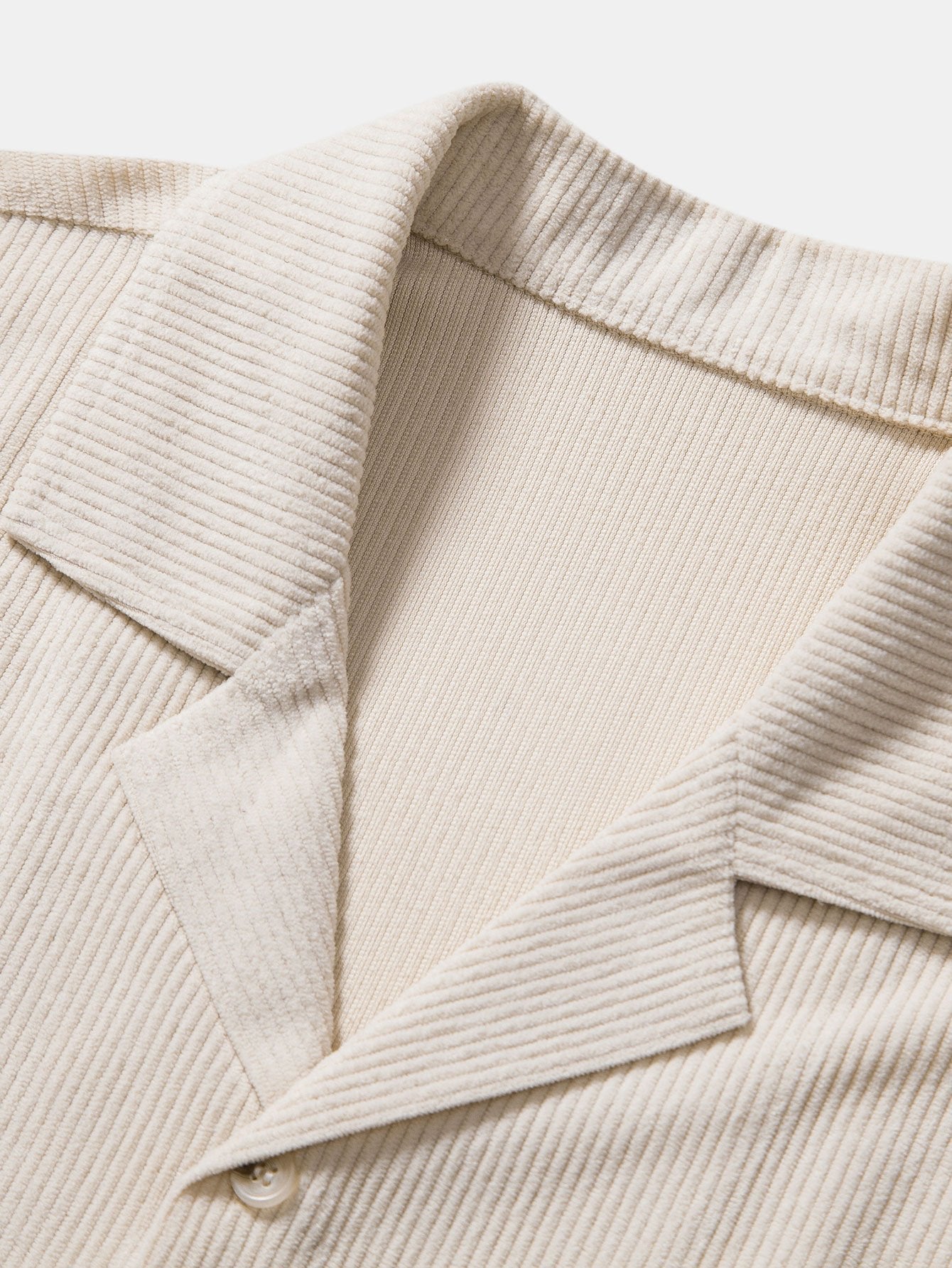 Short Sleeve Corduroy Revere Shirt