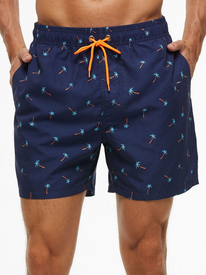 Palm Tree Print Swim Shorts