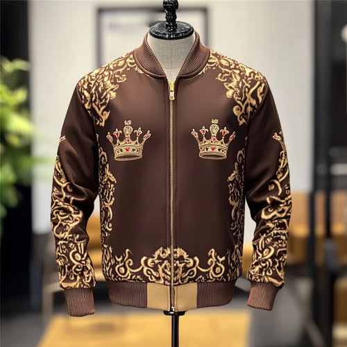 High-end Luxury Fashion Crew Neck Jacket