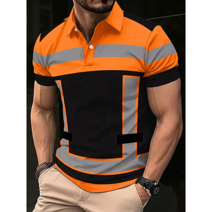 Men's High Visibility Reflective Short Sleeve Shirt