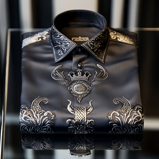 Classic Style wrinkle-resistant formal casual long sleeve shirt