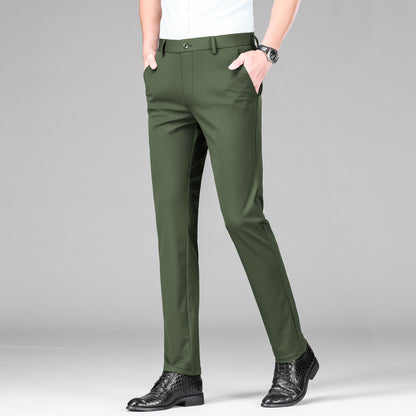 Men's Unique Fashion  Casual  Suit Pants High Elasticity