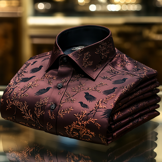 Lavish Leisure Resort Business Vacation Casual Long Sleeve Shirt