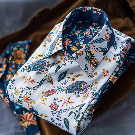 Unique Luxe Collection Shirt High Elasticity