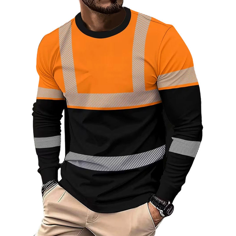 ????50% OFF !! ?Men's Printed Round-neck Long-sleeve Shirt
