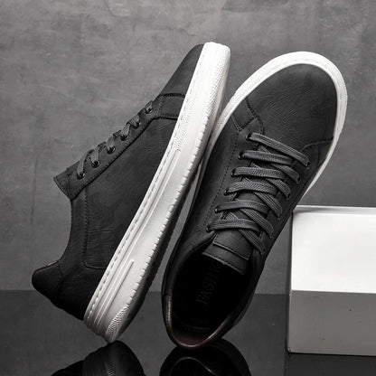 Tennis leather shoes