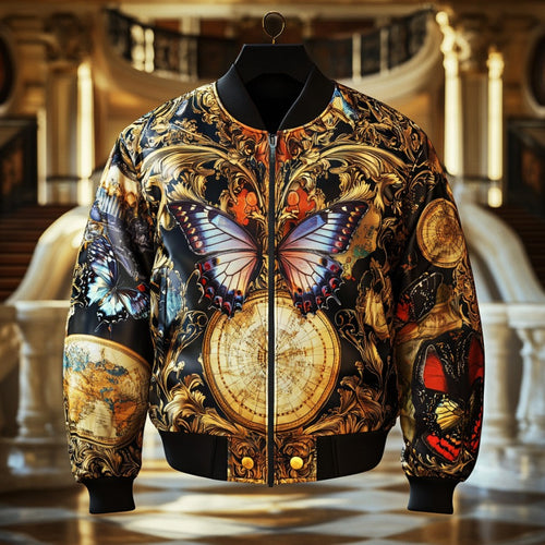 Latest luxury design full-print baseball jacket