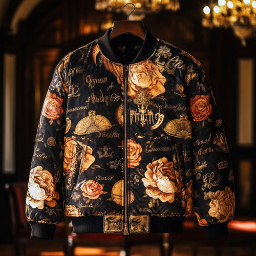 Latest luxury design full-print baseball jacket