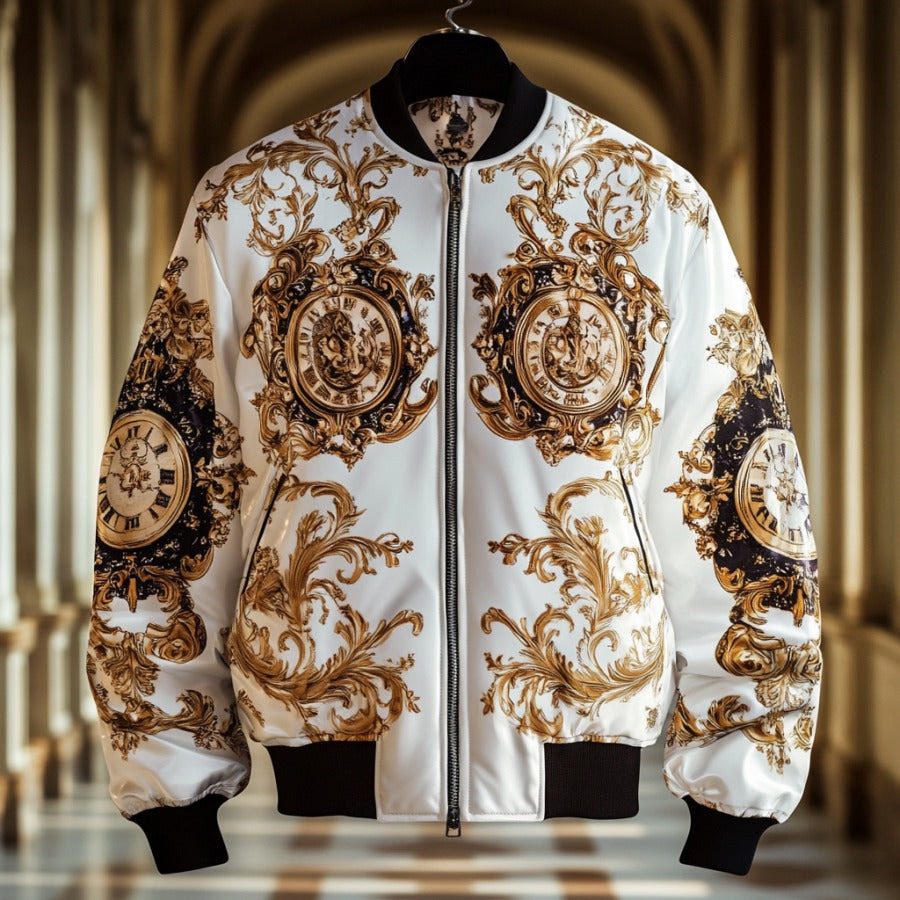 Latest luxury design full-print baseball jacket