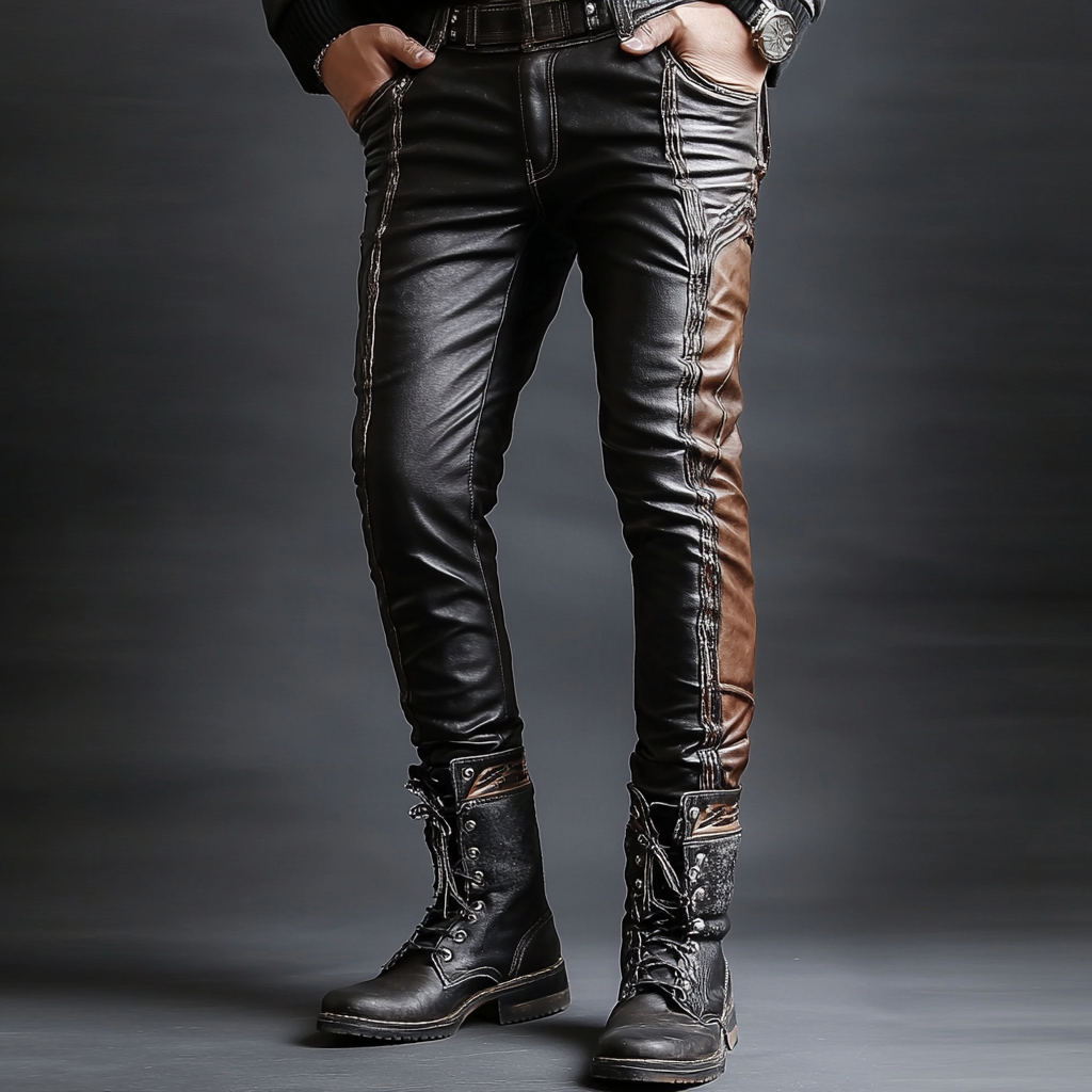 Full-grain Leather Pants Trousers