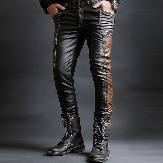 Full-grain Leather Pants Trousers