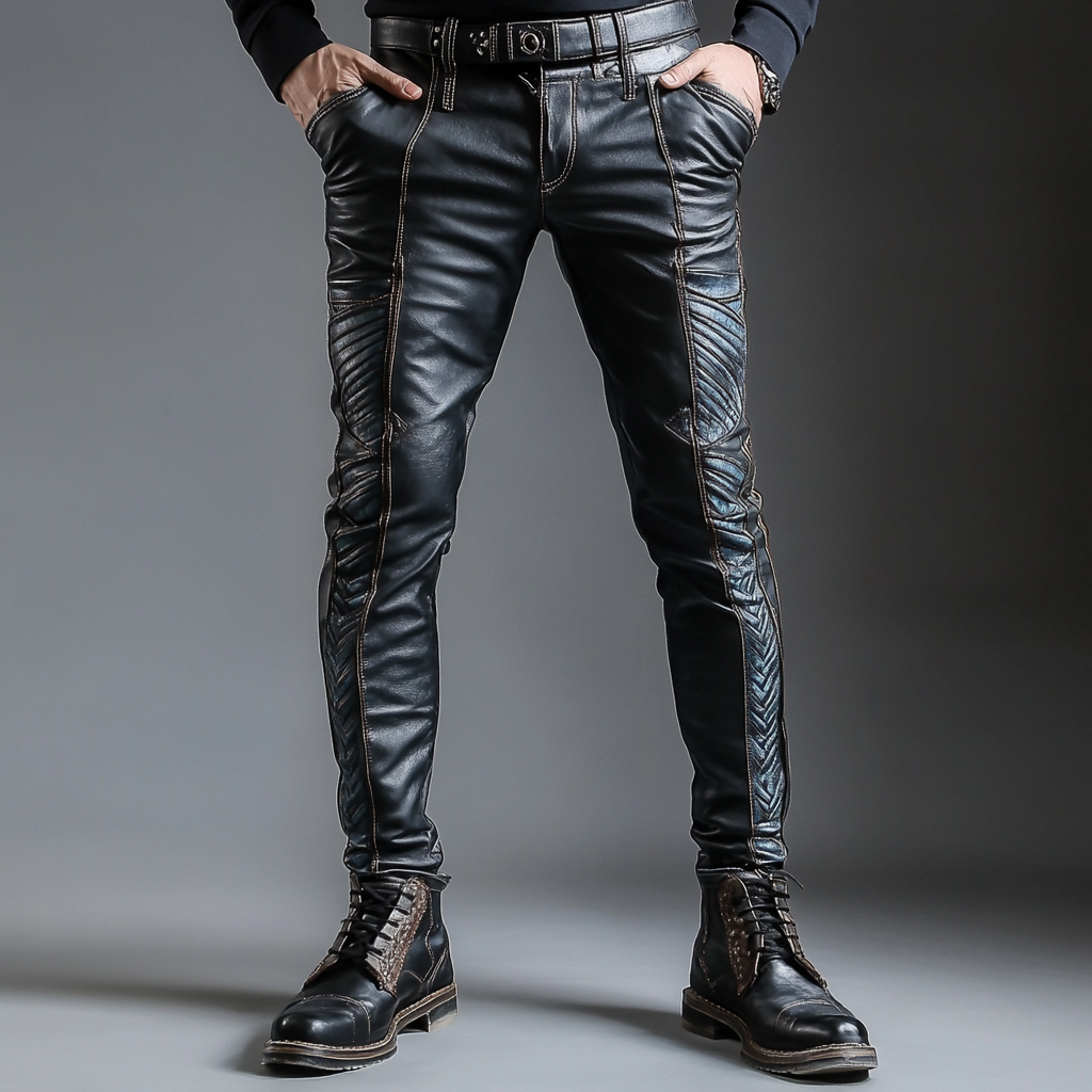 Full-grain Leather Pants Trousers