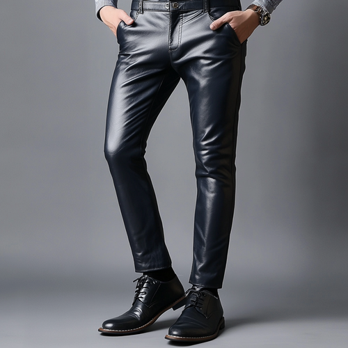 Full-grain Leather Pants Trousers
