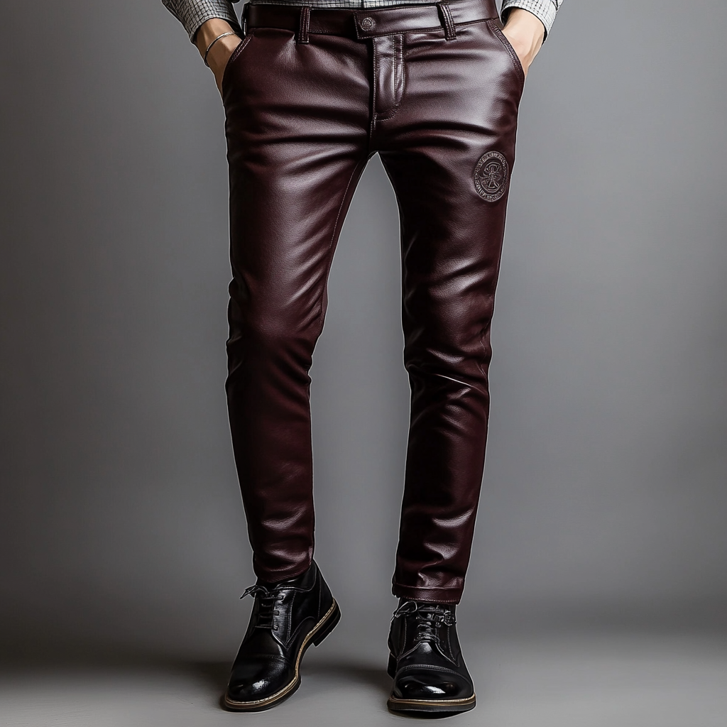 Full-grain Leather Pants Trousers