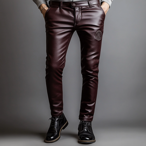Full-grain Leather Pants Trousers